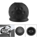Black Rubber Tow Ball Bar Towing Protect Towbar Towball Cap Cover 50mm ZOU