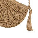 Tassels Beach Messenger Handbag Women Girl Crochet Straw Crossbody Shoulder Bag