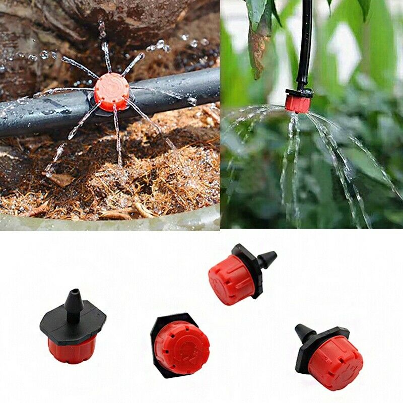 90Pcs/Lot Irrigation Sprinklers 1/4Inch Adjustable Micro- Drip Irrigation W