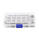 200 Pcs 10 Value Rectifier Diode Schottky 1N4001-1N5819 Assortment Kit Gift R9S9