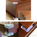 4PCS Baby Safe Anti-crash Cushion Corner Soft Table Guard Cover Protector Clear