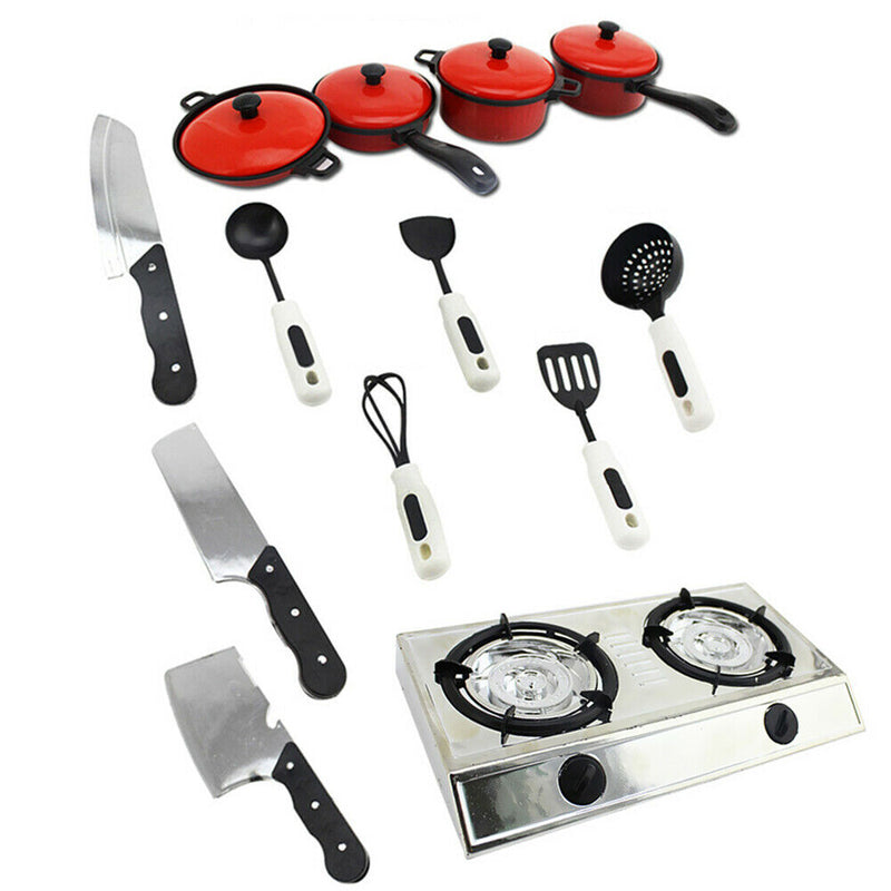 13pcs/Set Baby Kids Pretend Play Toys Cooking Utensils Tableware Simulation Kit