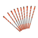 10Pcs Triangle Head Ceramic Glass Tile Drill Bits Set 6mm Spade Drill Bit