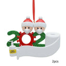 Christmas Decoration Personalized Family Pandemic Ornaments (2pcs 2 People)
