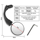 2Pcs Adjustable Rotaty Rearview Handlebar Convex Mirror for MTB Cycling Bicycle