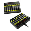 8 Slots Smart Charging Charger w/ Cable for AA/AAA NiMH Rechargeable Battery