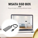 For Windows 7/8/10 MSATA SSD Case USB 3.0 6Gbps Hard Disk Enclosure Box