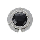 Handbag Black Crystal Decor Folding Metal Table Hook Hanger Z7G6