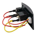 DC12V 24V Waterproof Red LED On/Off/On Boat Marine Rocker Switch