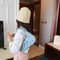 Elegant Pleated Handbag Women Leather Travel Totes Shoulder Bag (Blue)