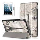 Auto Wake Case Cover&Touch Pen&Skin Film+Pencil Caps for New iPad 2017 9.7