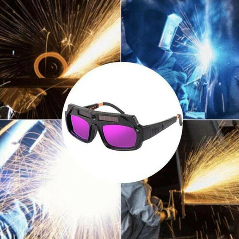 Solar Power Welding Glasses Portable Eye Protection Goggle for Argon Arc