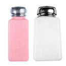 New Empty Pump Dispenser For Nail Art Polish Remover Pink and White Bottle B2Z3