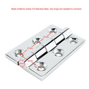 1 Set Marine Boat Deck Hinges Polished Satin Nickel Brushed Door Hinges 50x75 mm