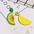 Fashion Handmade Beaded Earrings Fruit Dragon Fruit Shape Cute Bohemian Wed W3Q9
