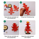 Wooden DIY Christmas Tree Desktop Ornament Hanging Pendant Home Decoration