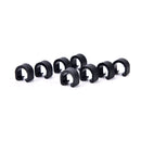 30pcs Black  Bicycle  C-Clips Buckle Hose Brake Gear Cable Housing Guide WY.AU