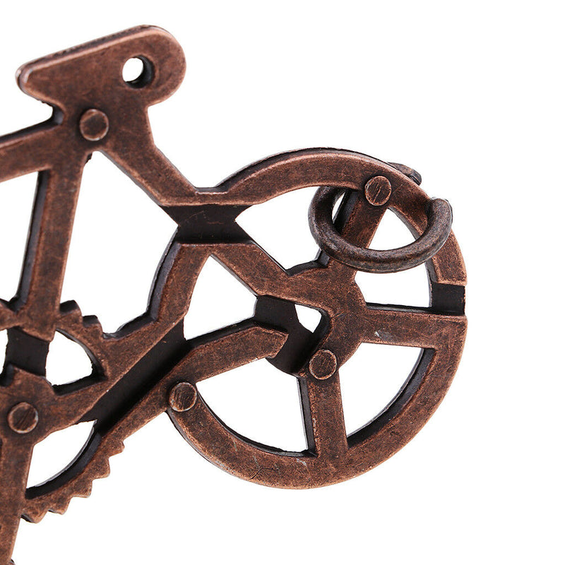 Metal Bike Puzzle Brain Teaser Toys for Party Games,Parent-children Games
