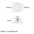 4 Pcs Electric Guitar Control Knob Button Top Hat