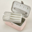 Jewelry Box Multi-Layer Portable Jewelry Storage Box PU Creative Pink Jewel