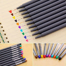10Pcs Fineliner Colors Drawing Painting Sketch Artist Pen 0.38mm Markers Ma Y6E9