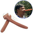 Long nose pinocchio puppet costume latex nose 7" elastic strap Halloween fa JCA+