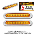 2Pcs 9 Led Side Marker Lights Tail Lamp Car Truck Trailer Rear Lights Parki M9A5