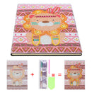 DIY Special Shaped Diamond Painting Lion 50 Pages A5 Drawing Notebook Craft