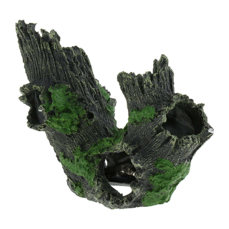 Tank And Aquarium Artificial Hollow Tree Branch with Lichen Decoration