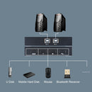 2 in 4 out Computer KVM Switch Splitter Box 2 PCs Sharing 4 USB Devices Switcher