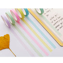 12x rainbow sticky paper colorful masking adhesive tape scrapbooking  FT