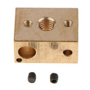 Brass Heater Block Copper Hotend High Temperature V6 Nozzles Extruder[1PACK]