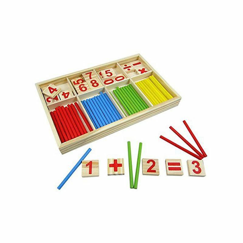 Digital Game Wooden Sticks Montessori Math Intelligence Preschool Education Q1K9
