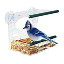 Acrylic Window With Strong Suction Cup Birdhouse Feed Bird Feeder Clear-Tra Z0U1
