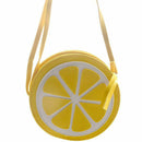 Women Messenger Bags Lemon Shape Small Mini Bag Circular Crossbody Bag For GG2U4