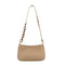 Women Solid Evening Clutch Shoulder Handbags PU Leather Totes Bags (Khaki)