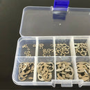 120x 304 Stainless Steel E-Clip Retaining Circlip Assortment Kit  E-typ QPM