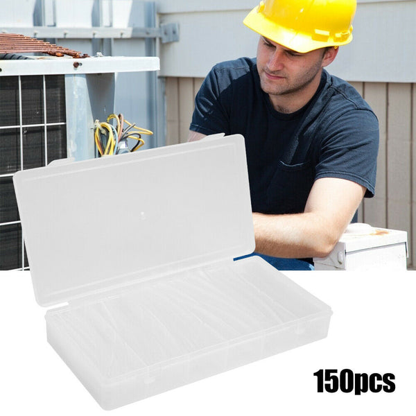 150pcs 2:1 Heat Shrink Tube Wire Cable Polyolefin Insulated Sleeve Tubing A#S