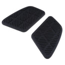 2x Rubber Black Fuel Tank Traction Pad Gas Side Knee Grip Protector Decals