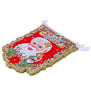 Cartoon Santa Claus Hanging Flags Noel Banner Pennant Christmas Decorations