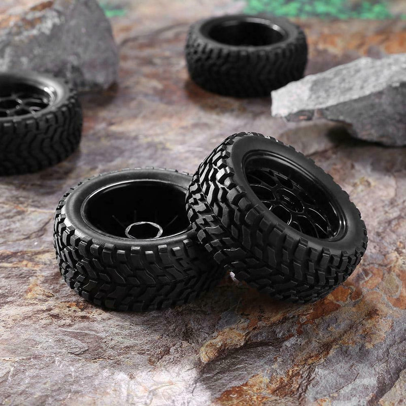 4pcs Rubber Tire On Road RC Racing Car Wheel for 1/10 Hsp Redcat RC Crawler