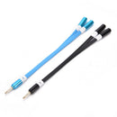 colorful 3.5mm earphone headphone audio cable jack 1 male to 2female split Kw