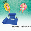 Inflatable Foldable Floating Row Beach Swimming Pool Water Hammock (Blue)