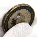 US 11 September 2001 911 Bronze Plated Commemorative Coin Metal Challenge CoinM&