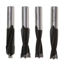 4 Pack Carbide 11-14mm Cutter Diameter Brad Point Boring Bits CNC Woodworking