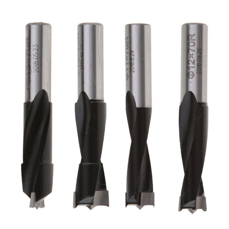 4 Pack Carbide 11-14mm Cutter Diameter Brad Point Boring Bits CNC Woodworking