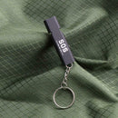 Outdoors Portable Keychain Whistle Double Pipe Emergency Survival Whistle A