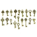 100X Look Skeleton Key DIY Necklace Key Chain Metal Jewelry Making Pendant ME