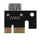 PCI-E Express 1x to 16x Extender Riser Card 4Pin USB3.0 Cable for BTC Miner
