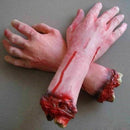 Bloody Hand Zombie Skinned Arm Skeleton Body Parts Dead Walking Halloween P S5A0